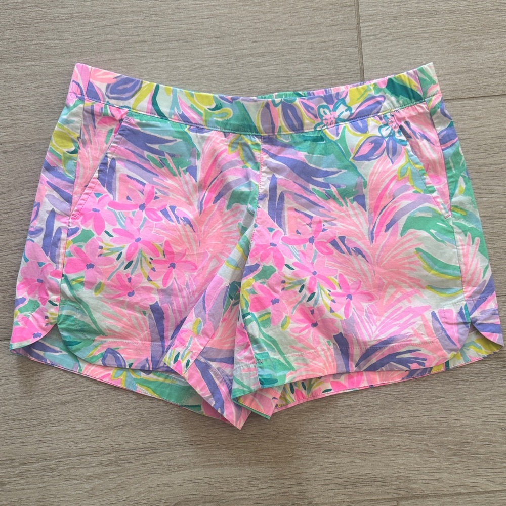 Lilly Pulitzer Tropical Floral Athletic Shorts